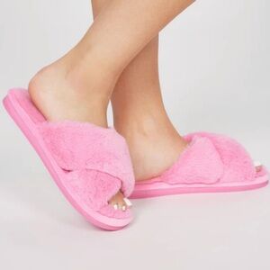 Fashion nova ready to be comfy slippers new 9 pink